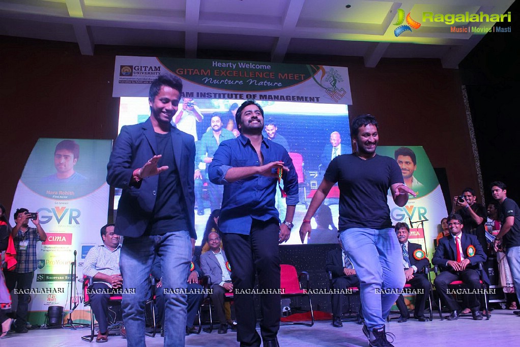 Nara Rohit at GITAM University, Vizag