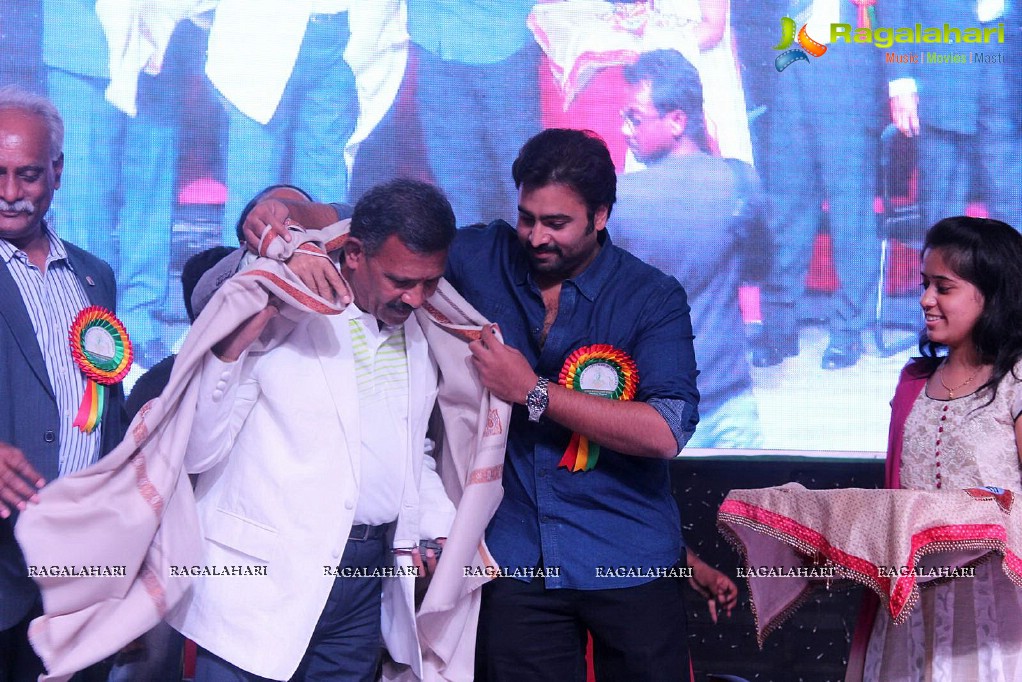 Nara Rohit at GITAM University, Vizag