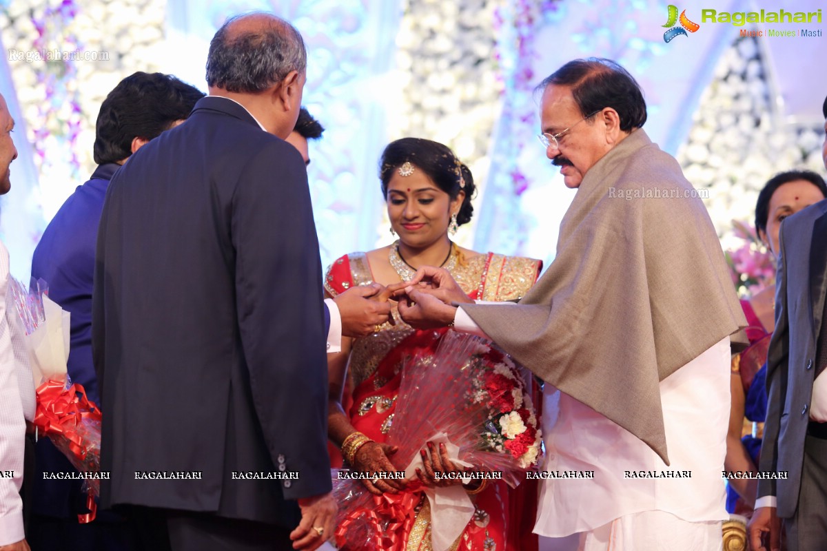 Hero Aadi Wedding Reception