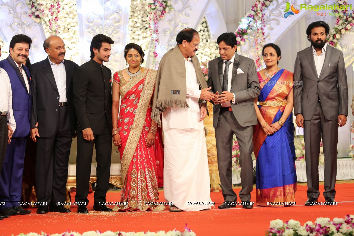 Hero Aadi Wedding Reception