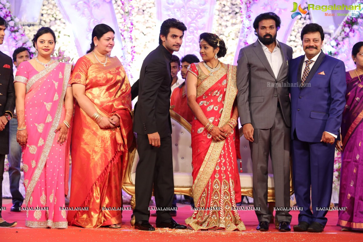 Hero Aadi Wedding Reception