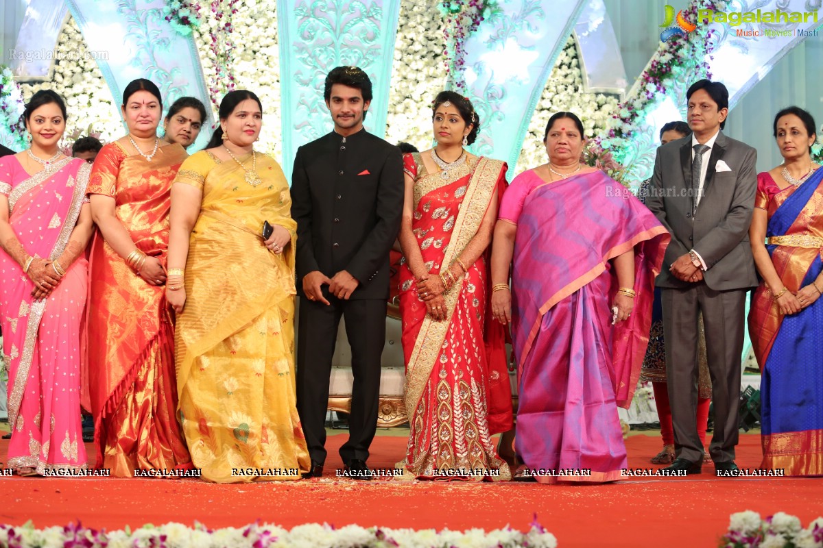 Hero Aadi Wedding Reception