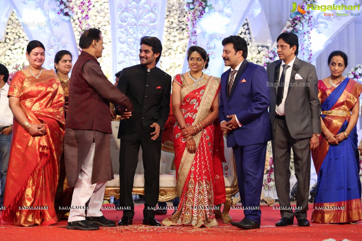 Hero Aadi Wedding Reception