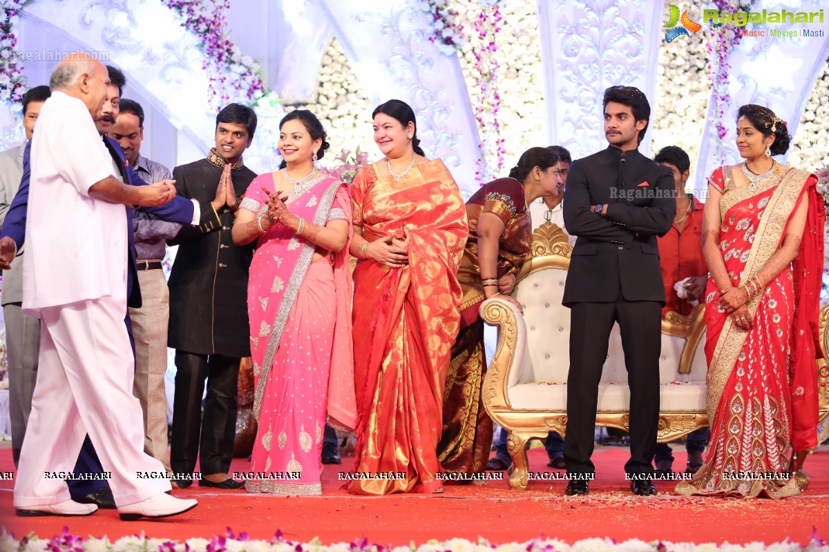 Hero Aadi Wedding Reception