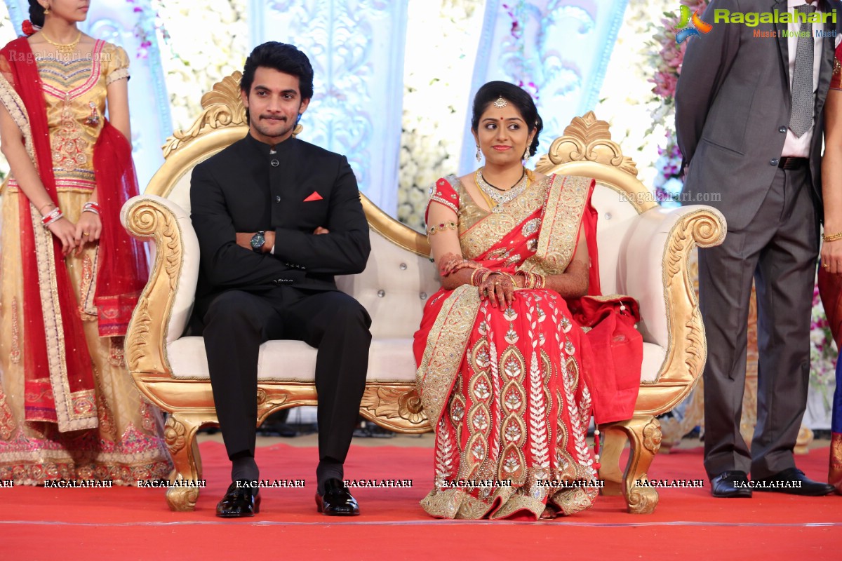 Hero Aadi Wedding Reception