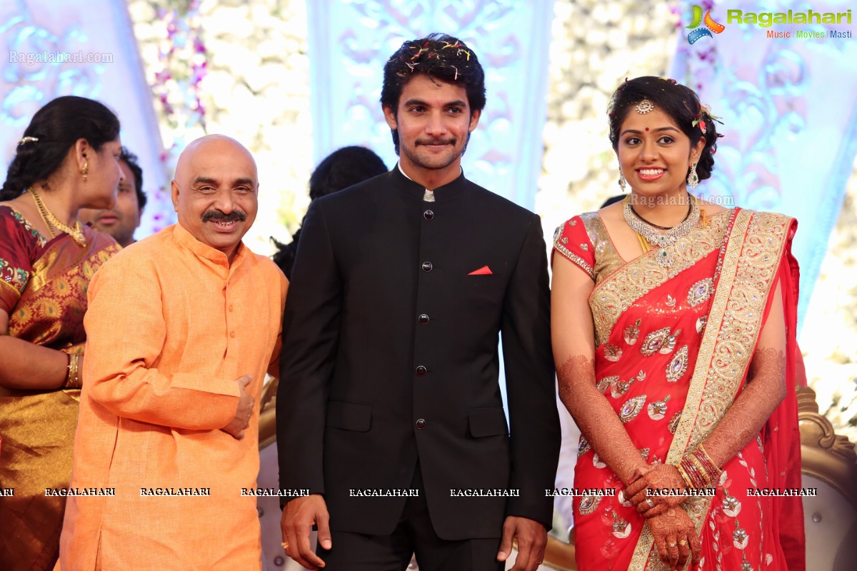 Hero Aadi Wedding Reception