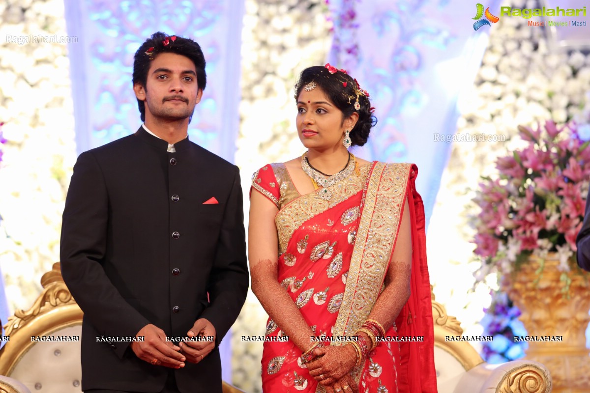 Hero Aadi Wedding Reception