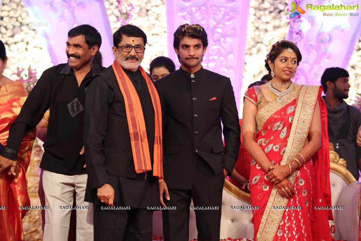 Hero Aadi Wedding Reception