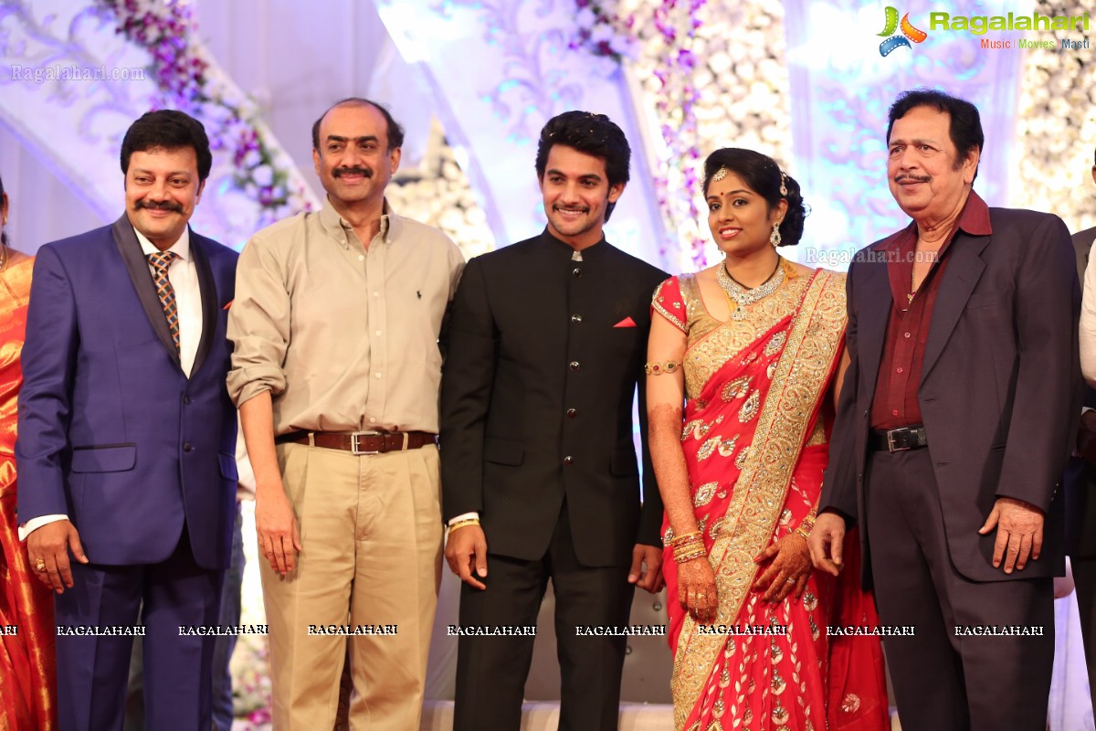 Hero Aadi Wedding Reception