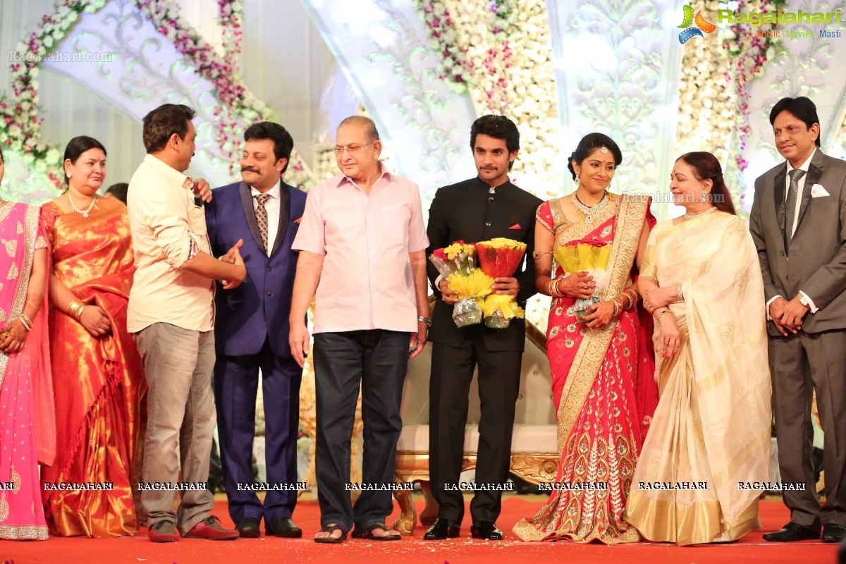 Hero Aadi Wedding Reception