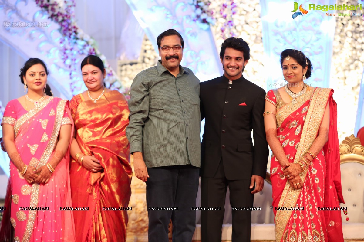 Hero Aadi Wedding Reception