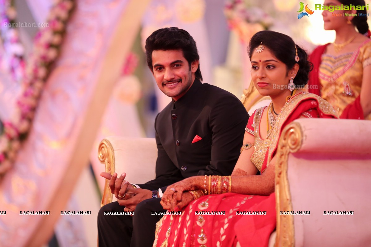 Hero Aadi Wedding Reception