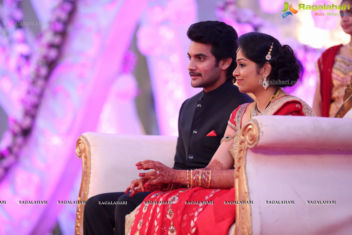 Hero Aadi Wedding Reception