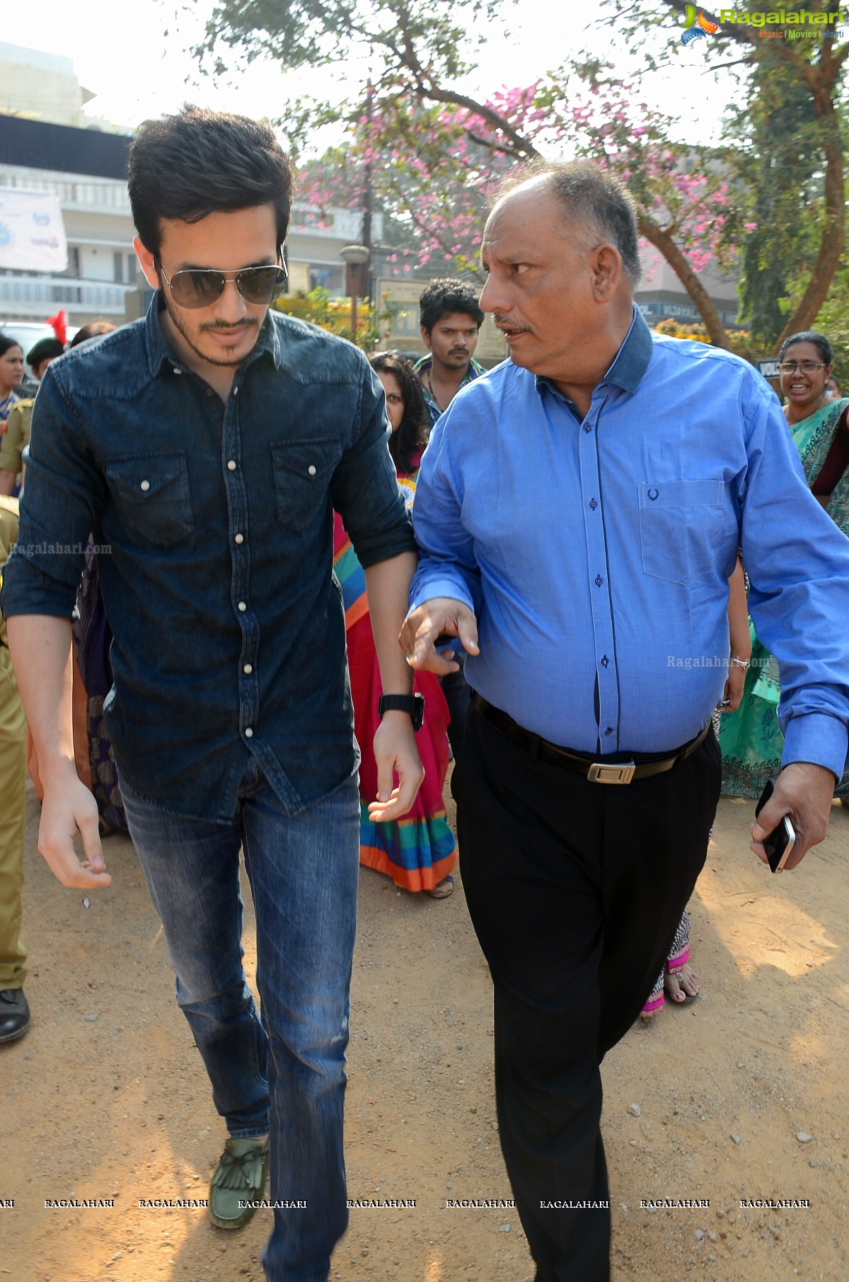 Akhil Akkineni at Make a Difference (MAD) Day at St. Anns College, Hyderabad