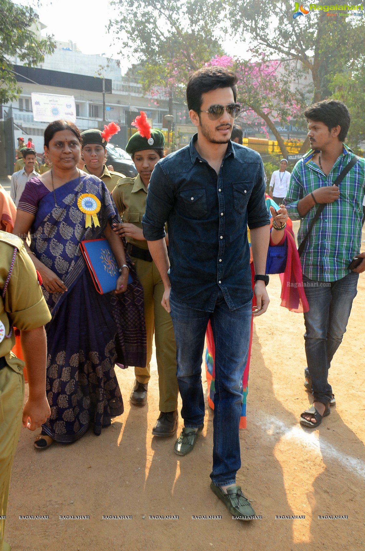 Akhil Akkineni at Make a Difference (MAD) Day at St. Anns College, Hyderabad