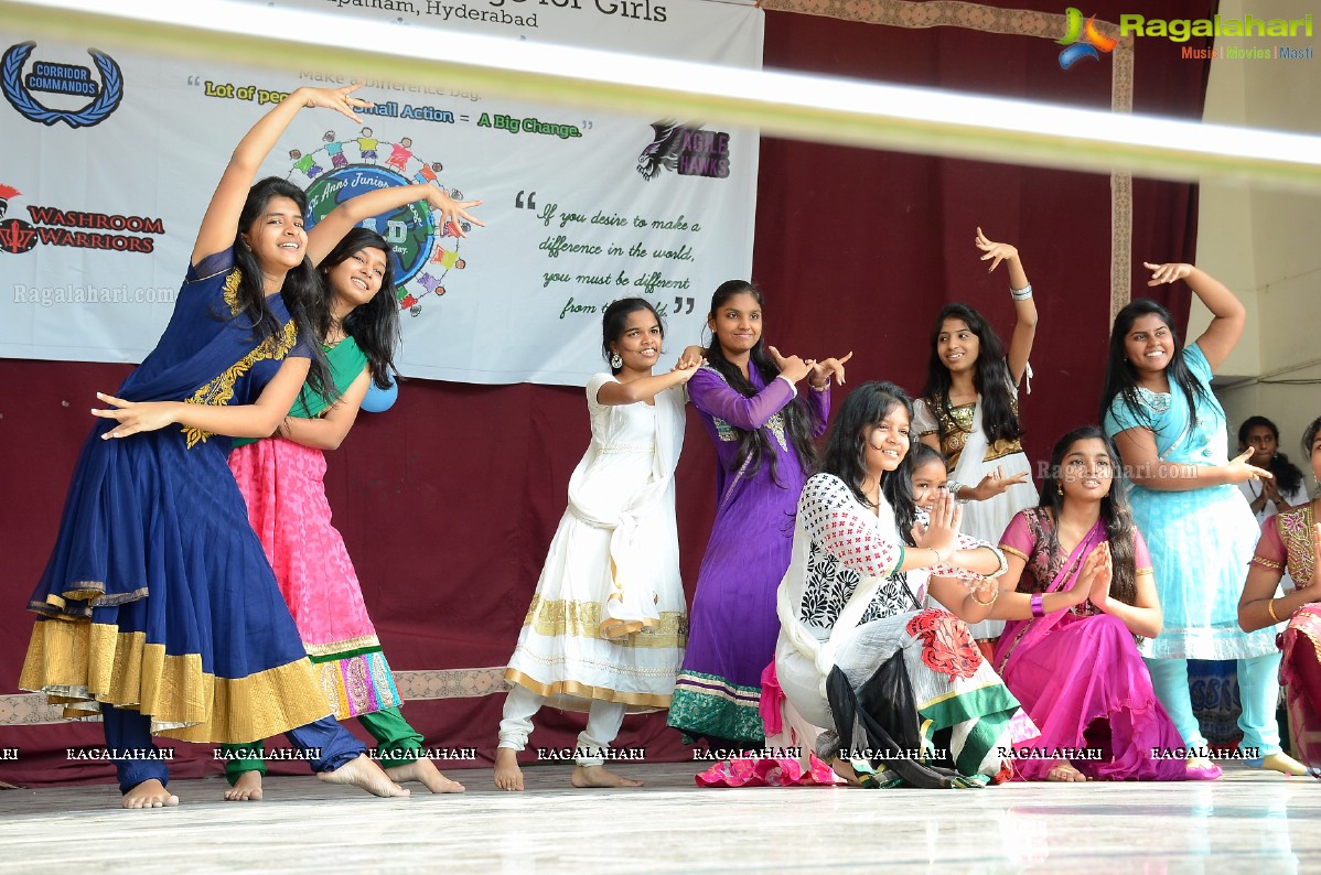 Akhil Akkineni at Make a Difference (MAD) Day at St. Anns College, Hyderabad