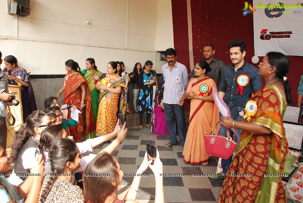 Akhil Akkineni at Make a Difference (MAD) Day at St. Anns College, Hyderabad