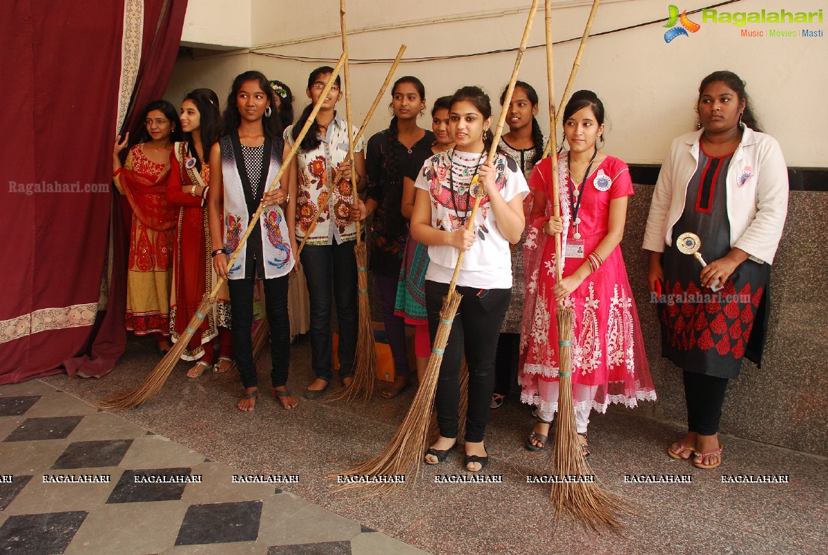 Akhil Akkineni at Make a Difference (MAD) Day at St. Anns College, Hyderabad