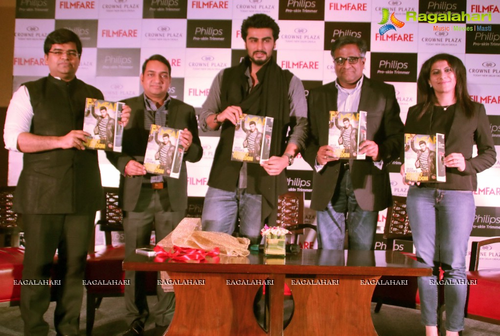 Arjun Kapoor launches the latest issue of 'Filmfare' Magazine, New Delhi