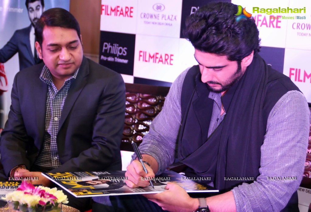 Arjun Kapoor launches the latest issue of 'Filmfare' Magazine, New Delhi