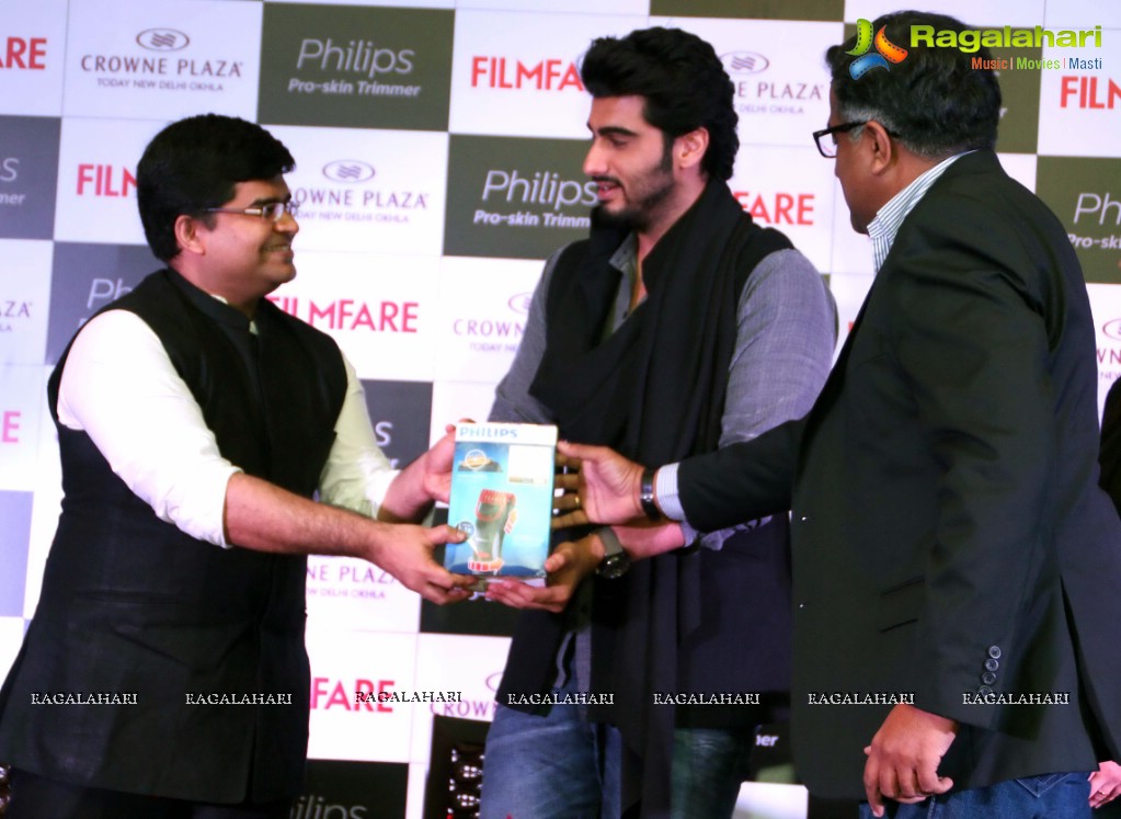 Arjun Kapoor launches the latest issue of 'Filmfare' Magazine, New Delhi