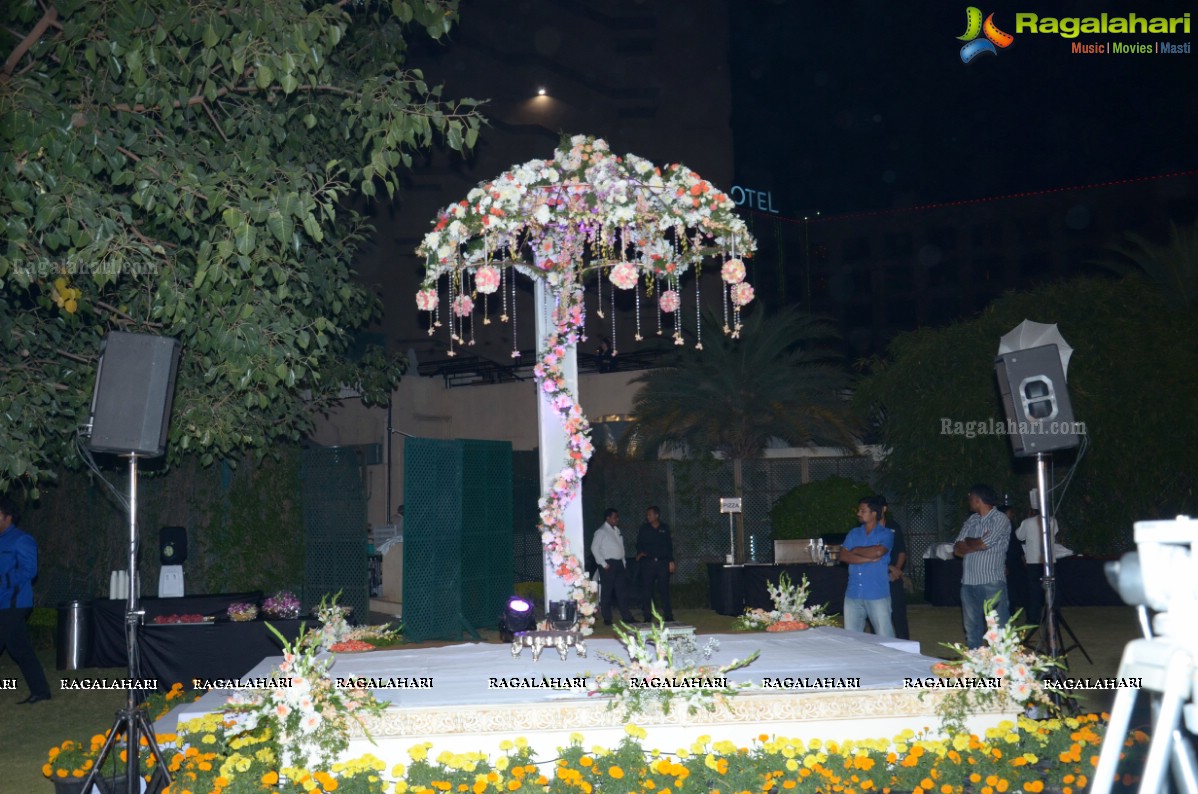Grand Wedding Reception of Ashish and Ravisha at Novotel, Hyderabad