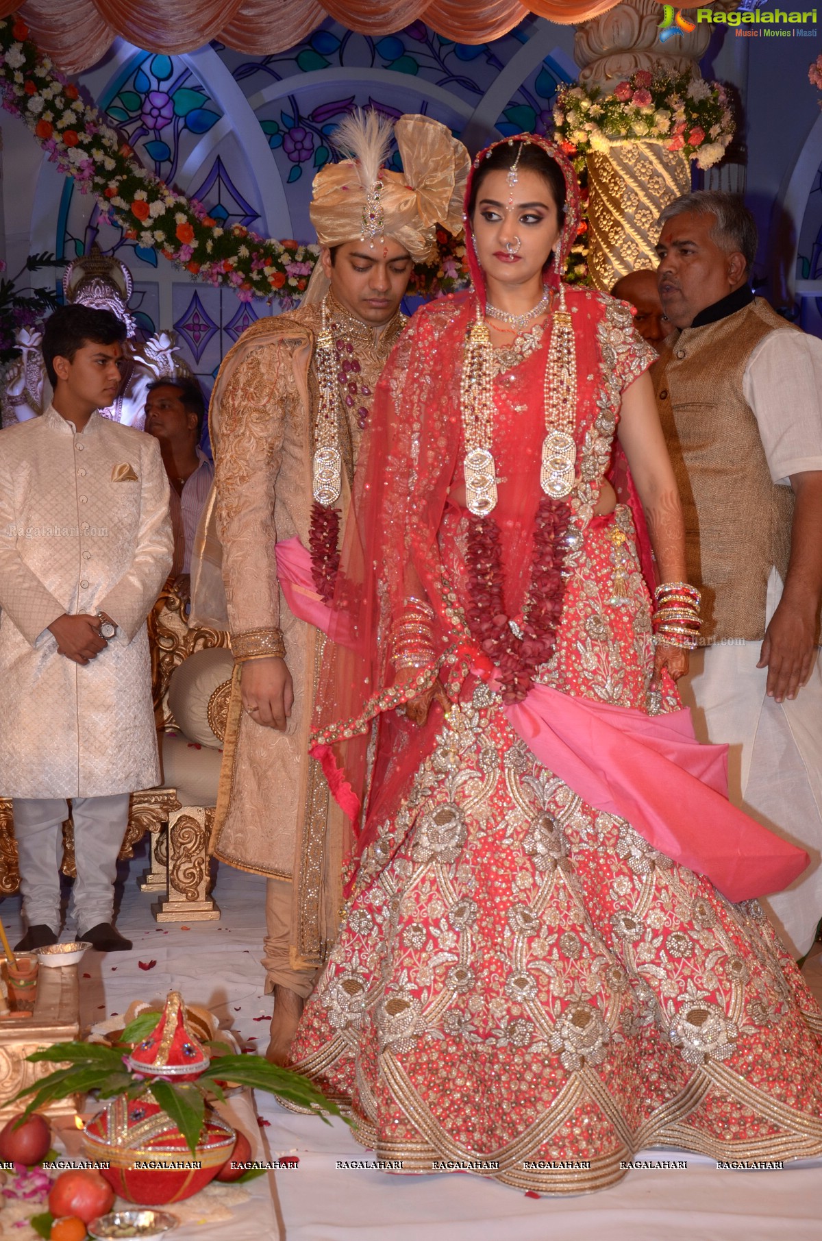Grand Wedding Reception of Ashish and Ravisha at Novotel, Hyderabad