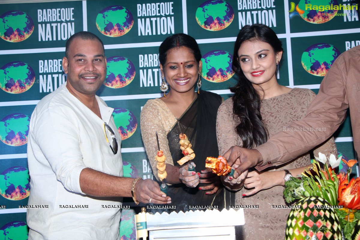 Nikitha Narayan launches Barbeque Nation Outlet at Gachibowli, Hyderabad