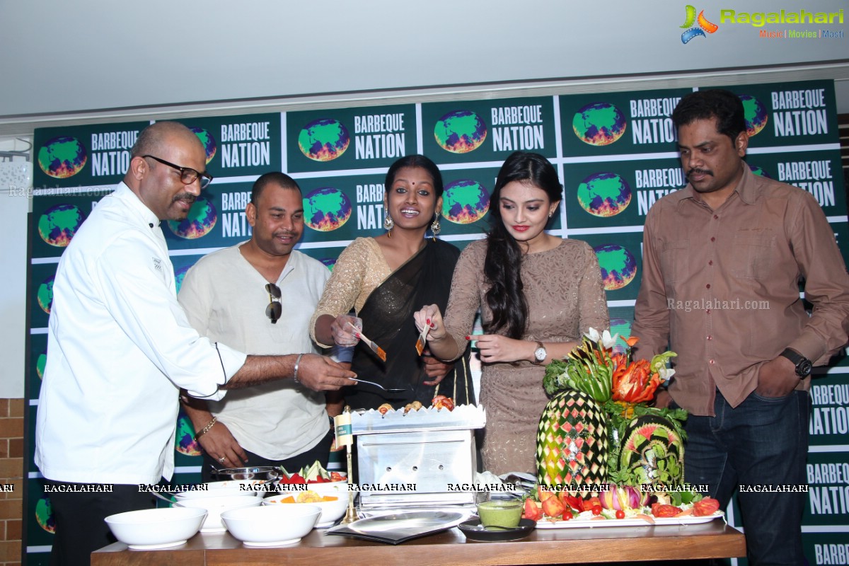 Nikitha Narayan launches Barbeque Nation Outlet at Gachibowli, Hyderabad