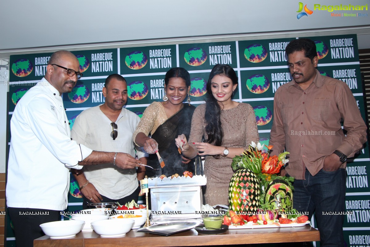 Nikitha Narayan launches Barbeque Nation Outlet at Gachibowli, Hyderabad