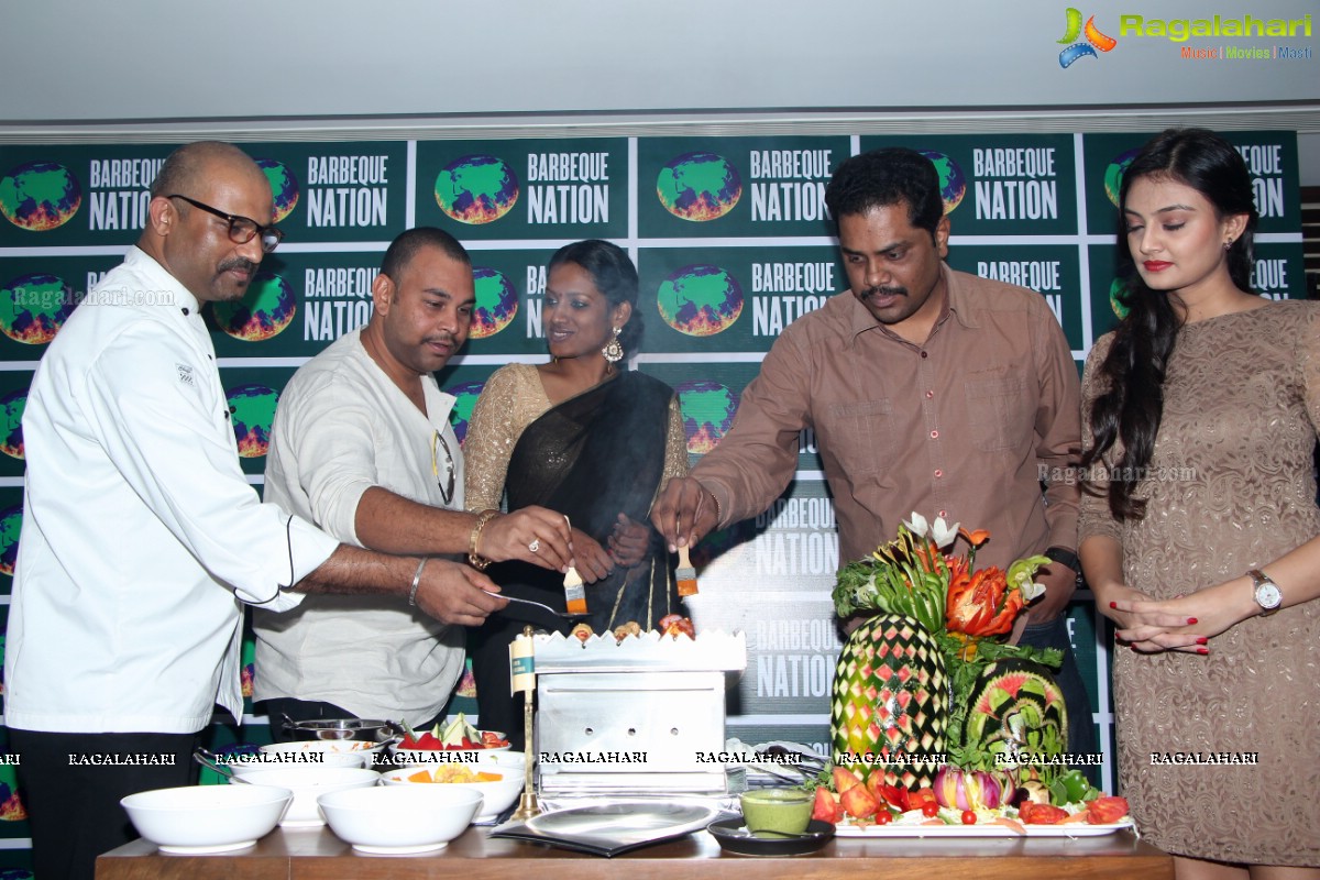 Nikitha Narayan launches Barbeque Nation Outlet at Gachibowli, Hyderabad