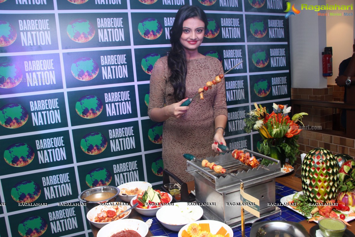 Nikitha Narayan launches Barbeque Nation Outlet at Gachibowli, Hyderabad
