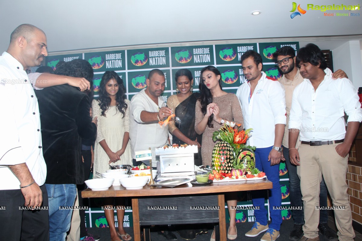 Nikitha Narayan launches Barbeque Nation Outlet at Gachibowli, Hyderabad