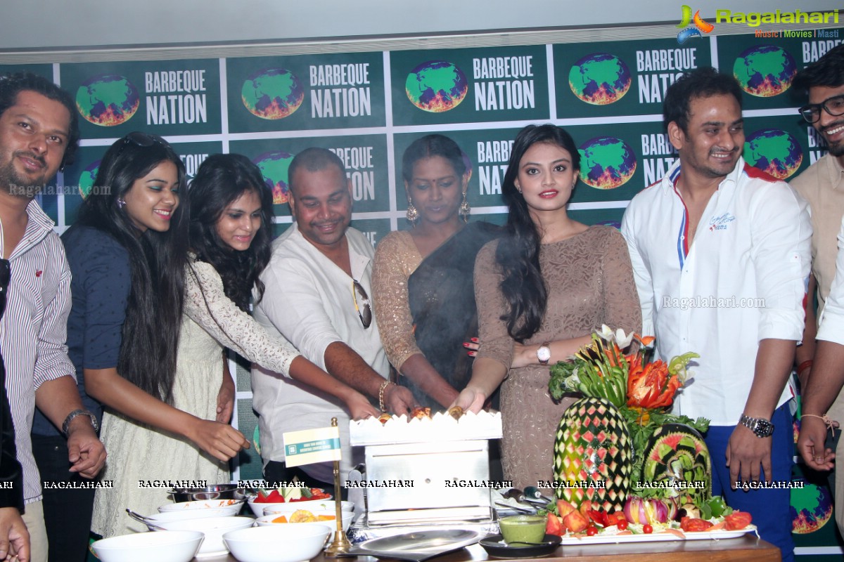 Nikitha Narayan launches Barbeque Nation Outlet at Gachibowli, Hyderabad