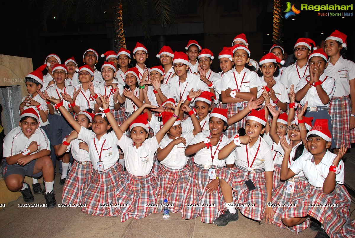 Christmas Tree Lightning Ceremony 2014 at Hotel Novotel, Hyderabad