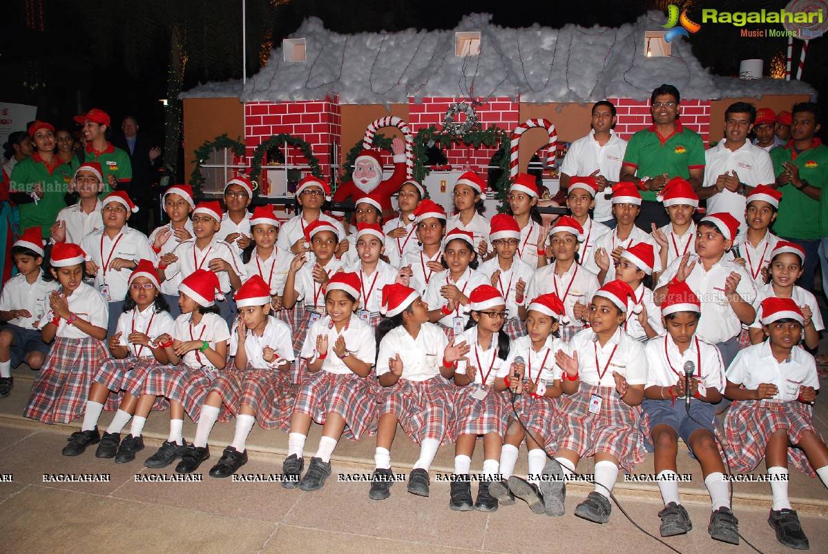 Christmas Tree Lightning Ceremony 2014 at Hotel Novotel, Hyderabad