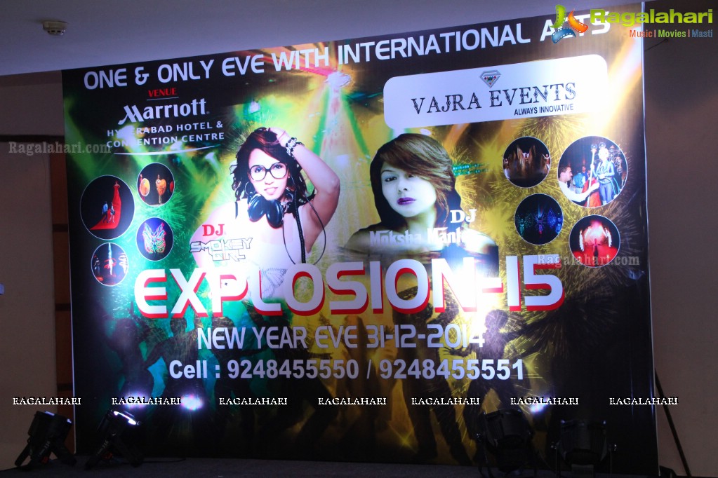 Announcement of New Year Explosion-2015 by Vajra Events