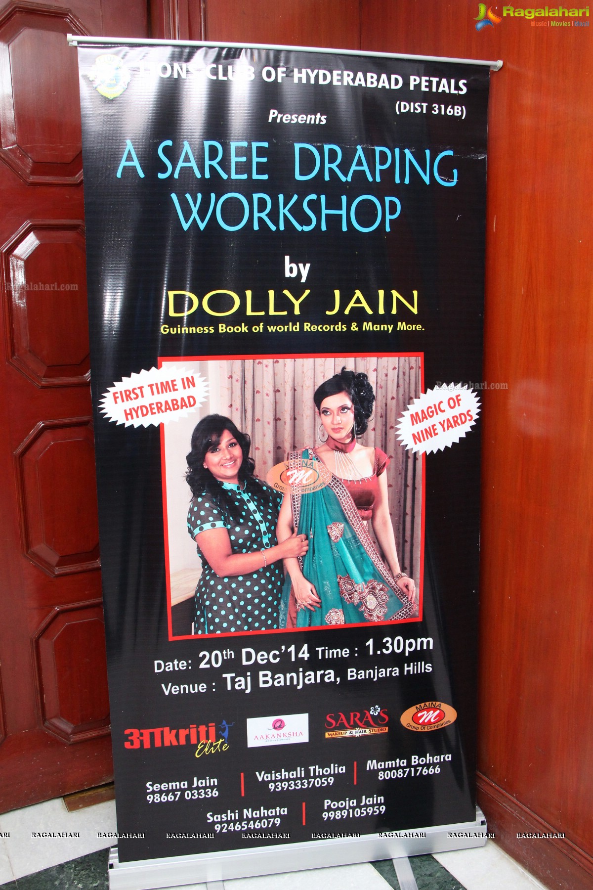 Saree Draping Workshop by Dolly Jain
