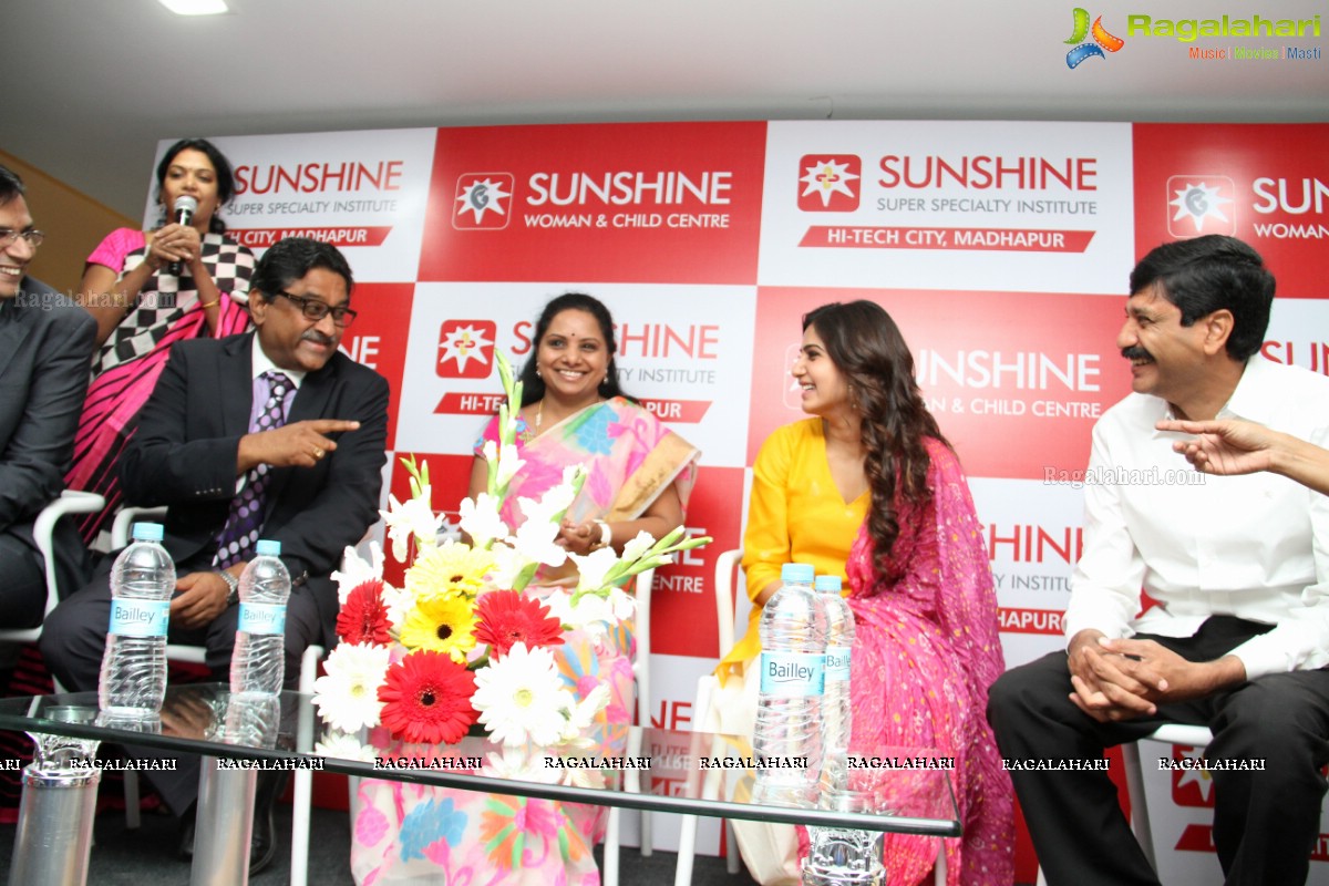 Samantha-Kavitha launches Sunshine Woman And Child Centre in Madhapur, Hyd