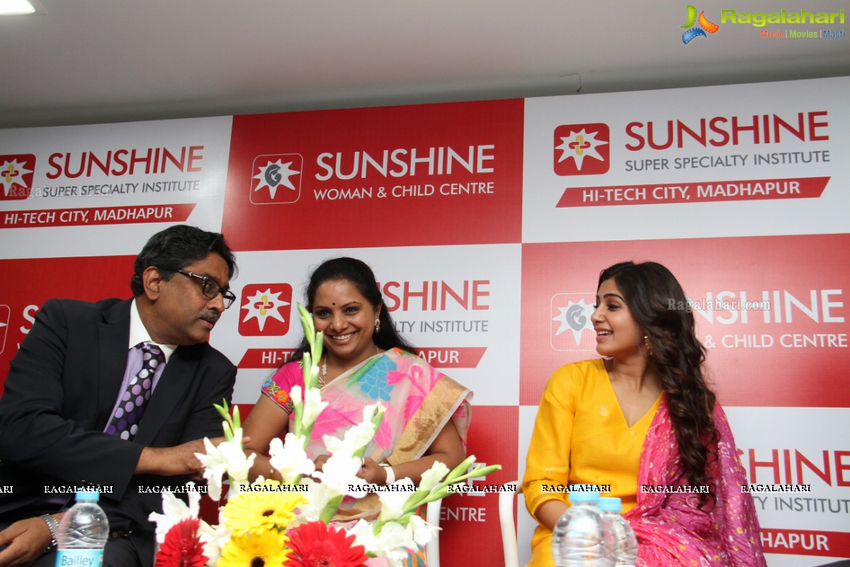 Samantha-Kavitha launches Sunshine Woman And Child Centre in Madhapur, Hyd