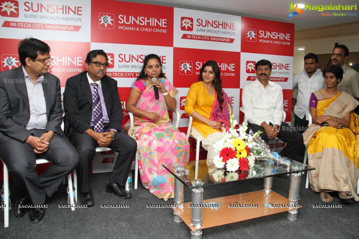 Samantha-Kavitha launches Sunshine Woman And Child Centre in Madhapur, Hyd