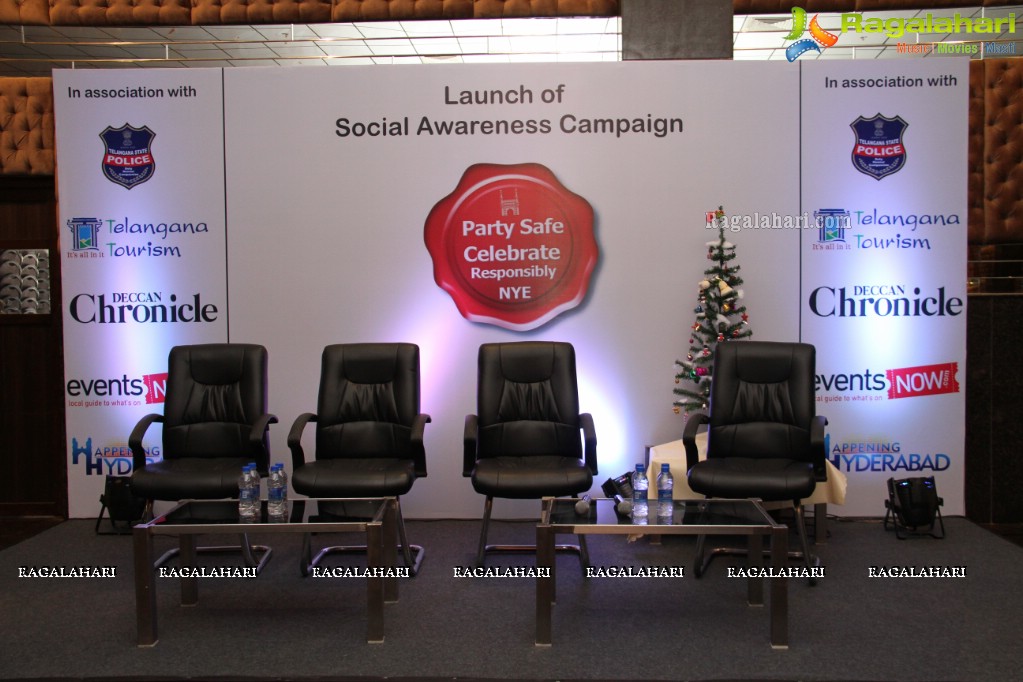 Launch of Social Awareness Campaign - Party Safe, Celebrate Responsibly NYE