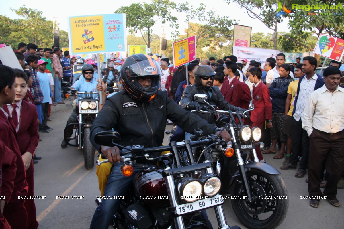 5K Run for Autism Awareness Save the Girl Child at Necklace Road, Hyderabad