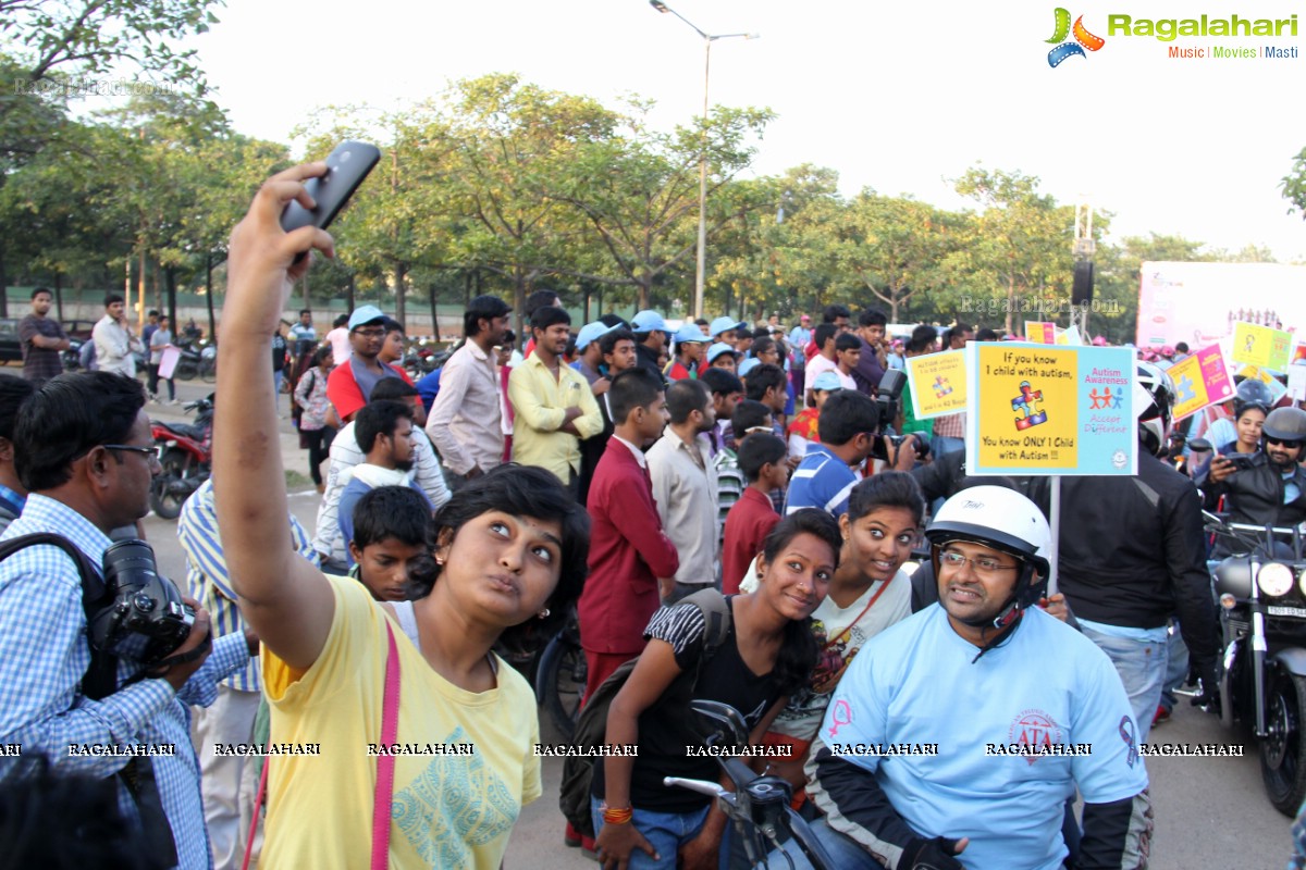 5K Run for Autism Awareness Save the Girl Child at Necklace Road, Hyderabad