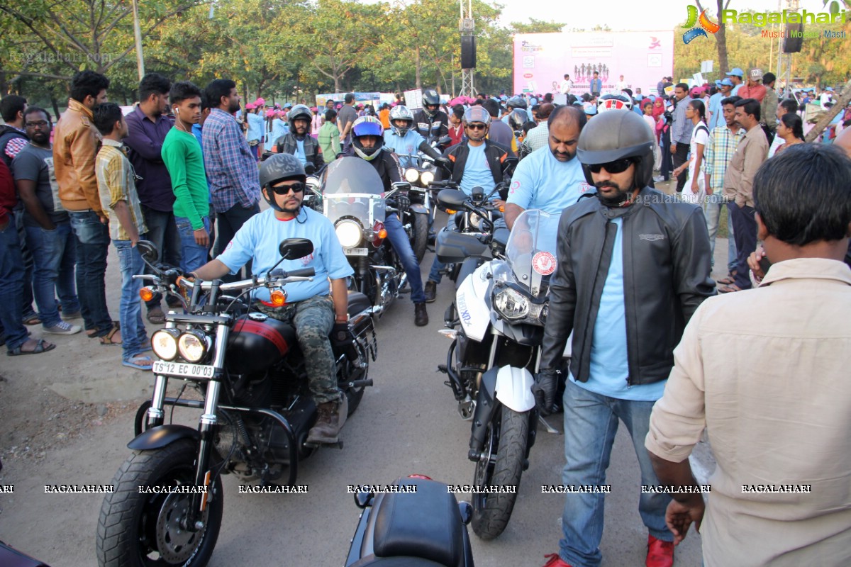 5K Run for Autism Awareness Save the Girl Child at Necklace Road, Hyderabad