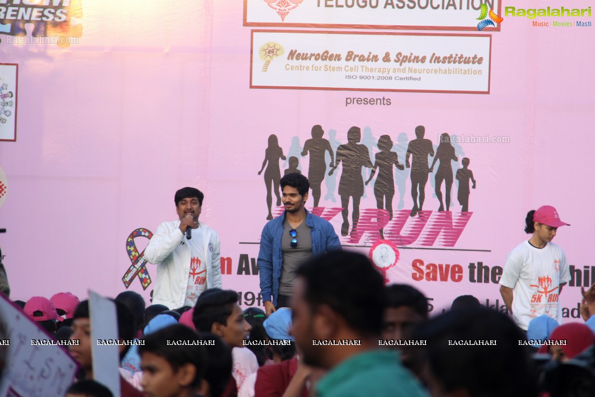 5K Run for Autism Awareness Save the Girl Child at Necklace Road, Hyderabad