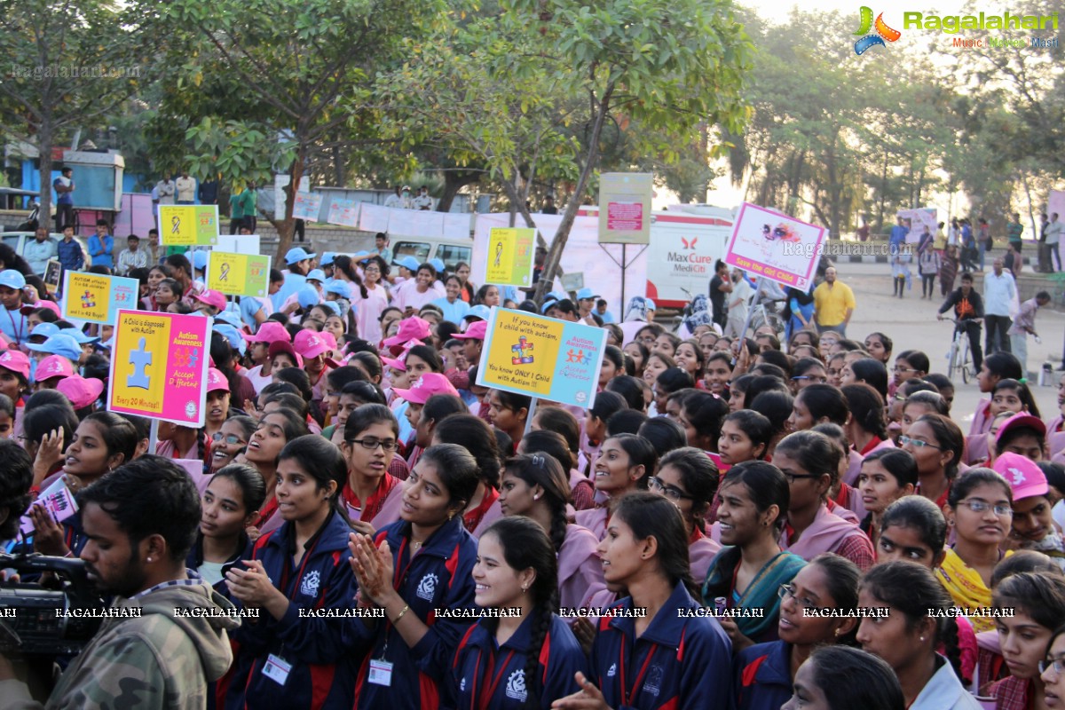 5K Run for Autism Awareness Save the Girl Child at Necklace Road, Hyderabad