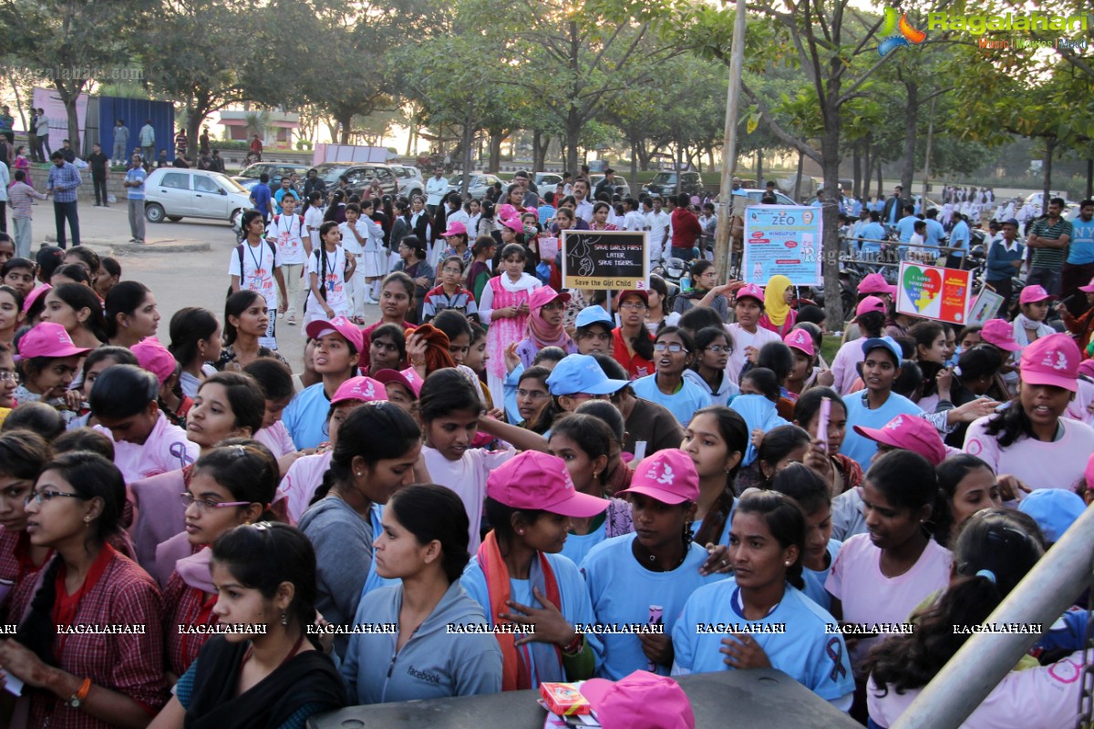 5K Run for Autism Awareness Save the Girl Child at Necklace Road, Hyderabad