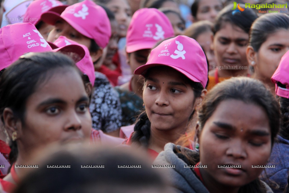 5K Run for Autism Awareness Save the Girl Child at Necklace Road, Hyderabad