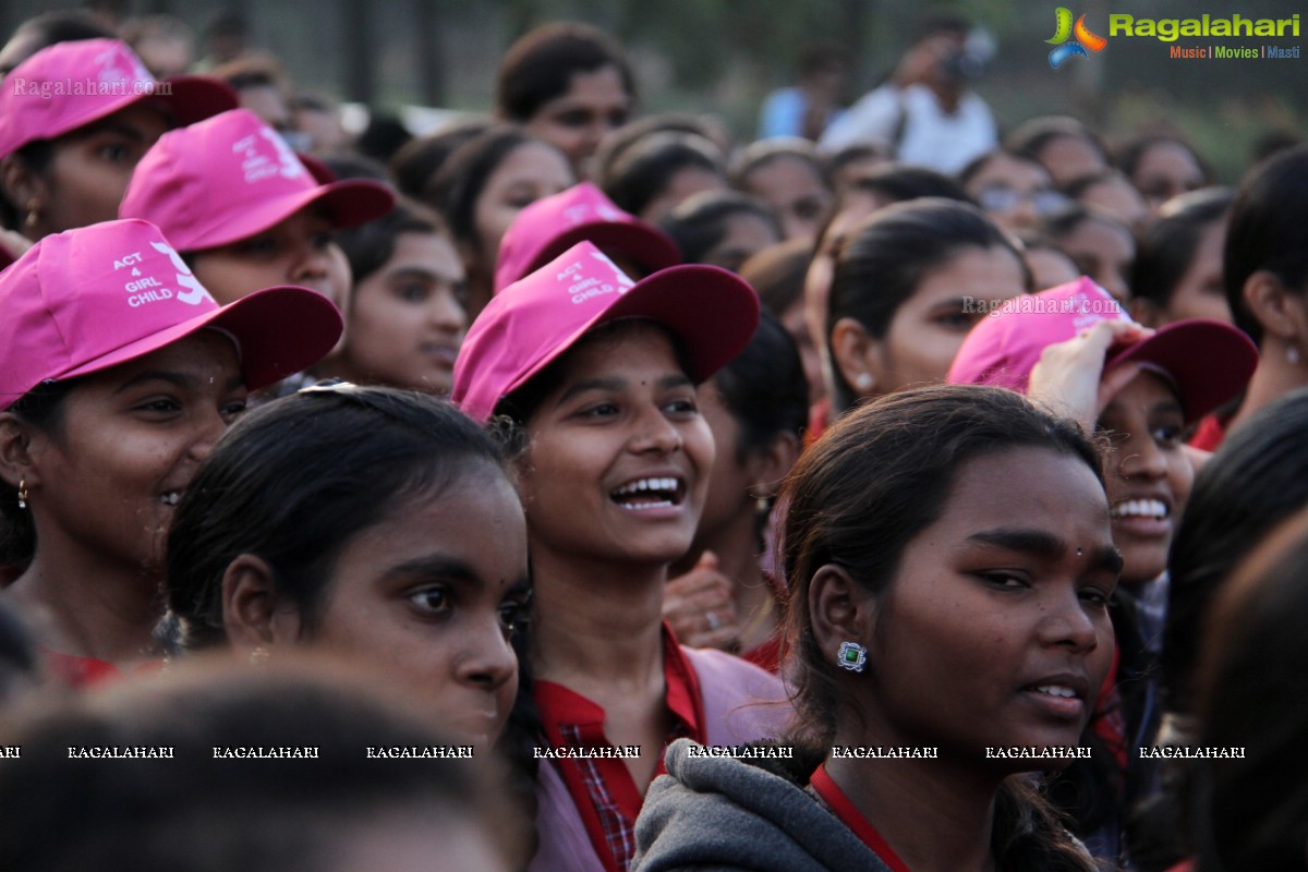 5K Run for Autism Awareness Save the Girl Child at Necklace Road, Hyderabad